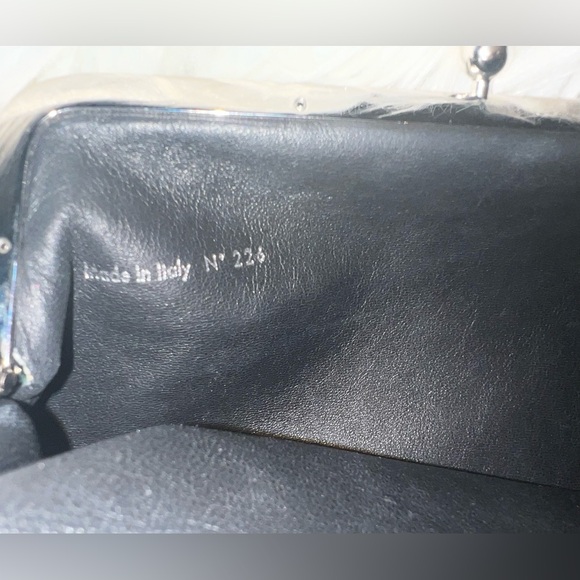 Victoria Beckham Dark Green Satin Pocket Clutch ASO Meghan Markle - Picture 8 of 10